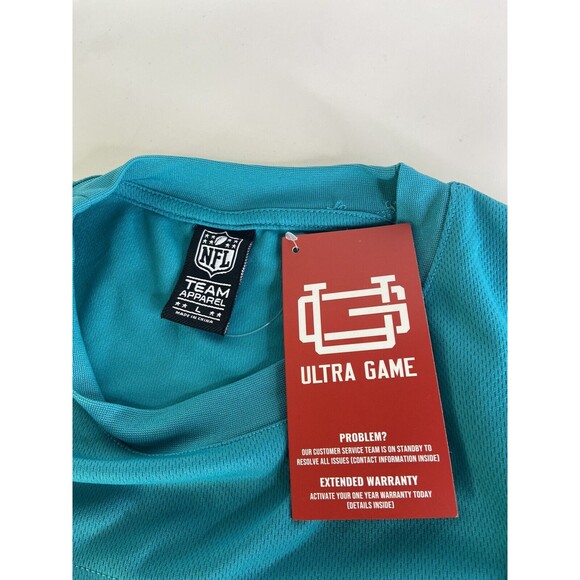 Miami Dolphins NFL Ultra Game Mens Size L Mesh Short Sleeve Logo T-Shirt - Picture 3 of 6